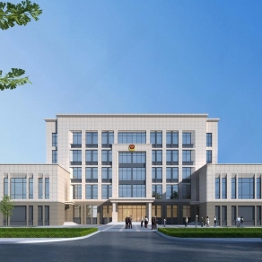 现代政府办公楼3D模型下载